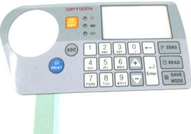 Customized Gray PC Quakeproof membrane touch switch For GPS , 200HZ - 1500HZ