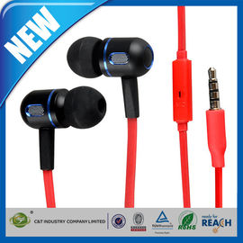 Kırmızı Kulak İçi 3.5mm Kulaklık veya Mikrofonlu Kulaklık Gürültü İzolasyonlu Stereo Kulaklık