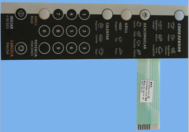 Özel su geçirmez membran Switch Panel etiket 3 M 467 3 M 468 yapıştırıcı ile yapılmış