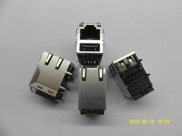Trafo, Tek USB PBT Siyah Konut RJ45 Jack Yuvası Anahtarı RJ45