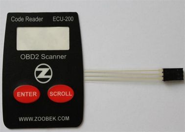 Güvenlik Sistemi, Serigrafi Baskı için OEM 2 Tuşlar Tactile Membrane Switch Panel