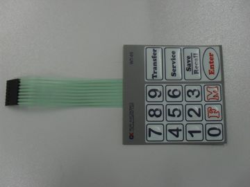 Push Button LED Membrane Backlit Switch Panel 10Ω - 500Ω With 3m Adhesive