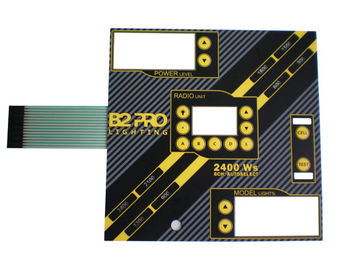 PET Membran Switch Panel, İş Makineleri Tactile Dome Anahtarı