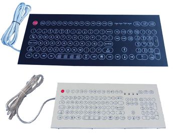 Kompakt IP65 suya dayanıklı Endüstriyel Membran Klavye / yıkanabilir bilgisayar klavyesi