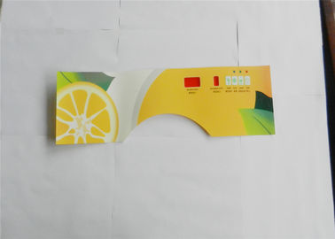 Colored 3M 467 Adhesive Graphic Membrane Switch Overlay Keypad With Spacer