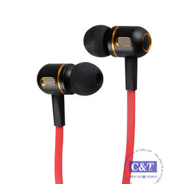Kırmızı Kulak İçi 3.5mm Kulaklık veya Mikrofonlu Kulaklık Gürültü İzolasyonlu Stereo Kulaklık