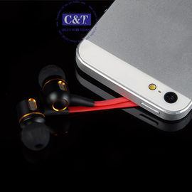 Kırmızı Kulak İçi 3.5mm Kulaklık veya Mikrofonlu Kulaklık Gürültü İzolasyonlu Stereo Kulaklık